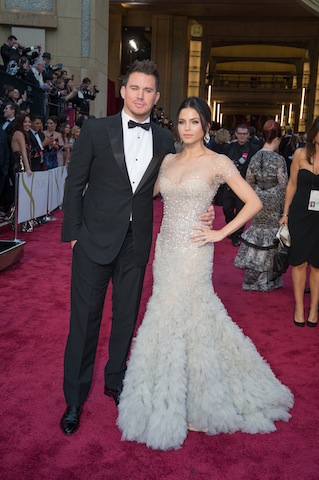 Channing Tatum and Jenna Dewan arrive for the live ABC Telecast of The 86th Oscars® at the Dolby® Theatre on March 2, 2014 in Hollywood, CA.