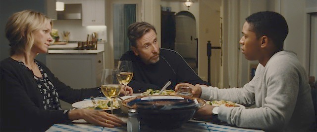 Amy Edgar (Naomi Watts), Luce (Kelvin Harrison Jr.), and Peter Edgar (Tim Roth) in LUCE. Courtesy of NEON