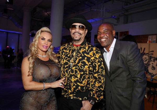Coco and Ice-T with Unik Ernest (right)