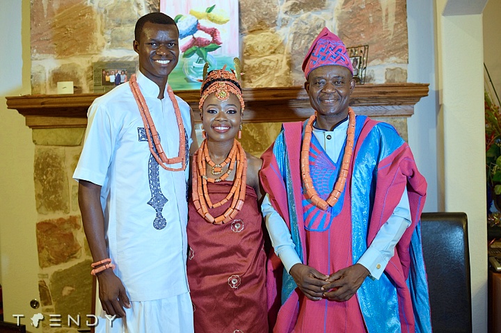 Blessing and Osarobo with Bishop Nosa Onaiwu