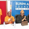 from left Mrs Yinka Ayanlaja Dr Ayo Adeniji Basorun Dele Momodu Dr. Doyin Abiola