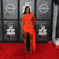 ATLANTA, GEORGIA - OCTOBER 01: Remy Ma attends the 2021 BET Hip Hop Awards at Cobb Energy Performing Arts Centre on October 01, 2021 in Atlanta, Georgia. (Photo by Paras Griffin/Getty Images for BET)