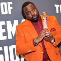 LOS ANGELES, CALIFORNIA - DECEMBER 05: Honoree Brian Tyree Henry poses with "Supporting Actor Award" in the press room during Critics Choice Association's 5th Annual Celebration Of Black Cinema & Television at Fairmont Century Plaza on December 05, 2022 in Los Angeles, California. (Photo by Matt Winkelmeyer/Getty Images for Critics Choice Association)
