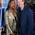 LOS ANGELES, CALIFORNIA - APRIL 05: (L-R) Tika Sumpter and Jeff Fowler attend the Premiere of 'Sonic the Hedgehog 2' at Westwood Village on April 05, 2022 in Los Angeles, California. (Photo by Jesse Grant/Getty Images for Paramount Pictures)