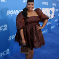 LOS ANGELES, CALIFORNIA - APRIL 05:  Natasha Rothwell attends the Premiere of 'Sonic the Hedgehog 2' at Westwood Village on April 05, 2022 in Los Angeles, California. (Photo by Jesse Grant/Getty Images for Paramount Pictures)