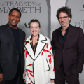 LOS ANGELES, CA - DECEMBER 16: Denzel Washington, Frances McDormand, Producer, and Joel Coen, Director/Producer/Writer, attend the World Premiere of Apple and A24's "The Tragedy of Macbeth" at The Directors Guild of America. "The Tragedy of Macbeth" will premiere in select theaters on December 25 and globally on Apple TV+ January 14, 2022.