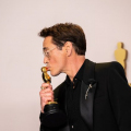Robert Downey, Jr. poses backstage with the Oscar® for Actor in a Supporting Role during the live ABC telecast of the 96th Oscars® at Dolby® Theatre at Ovation Hollywood on Sunday, March 10, 2024.