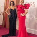 Eboni Nichols and Queen Latifah arrives on the red carpet of the 97th Oscars® at the Dolby® Theatre at Ovation Hollywood on Sunday, March 2, 2025.