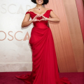 Raye arrives on the red carpet of the 97th Oscars® at the Dolby® Theatre at Ovation Hollywood on Sunday, March 2, 2025.