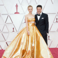 Oscar® nominee Carey Mulligan and Marcus Mumford arrive on the red carpet of The 93rd Oscars® at Union Station in Los Angeles, CA on Sunday, April 25, 2021.