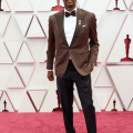 Oscar® nominee Charles D. King arrives on the red carpet of The 93rd Oscars® at Union Station in Los Angeles, CA on Sunday, April 25, 2021.