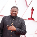 Oscar® nominee Dernst Emile II arrives on the red carpet of The 93rd Oscars® at Union Station in Los Angeles, CA on Sunday, April 25, 2021.