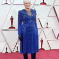 Oscar® nominee Glenn Close on the red carpet with of The 93rd Oscars® at Union Station in Los Angeles, CA on Sunday, April 25, 2021.