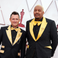 Oscar&reg; nominees Martin Desmond Roe and Travon Free arrive on the red carpet of The 93rd Oscars&reg; at Union Station in Los Angeles, CA on Sunday, April 25, 2021.