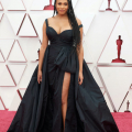 Nicolette Robinson arrives on the red carpet of The 93rd Oscars® at Union Station in Los Angeles, CA on Sunday, April 25, 2021.