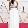 Oscar&reg; nominee, Mia Neal arrives on the red carpet of The 93rd Oscars&reg; at Union Station in Los Angeles, CA on Sunday, April 25, 2021.