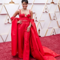 Oscar® nominee Ariana Debose arrives on the red carpet of the 94th Oscars® at the Dolby Theatre at the Ovation Hollywood in Los Angeles, CA, on Sunday, March 27, 2022.